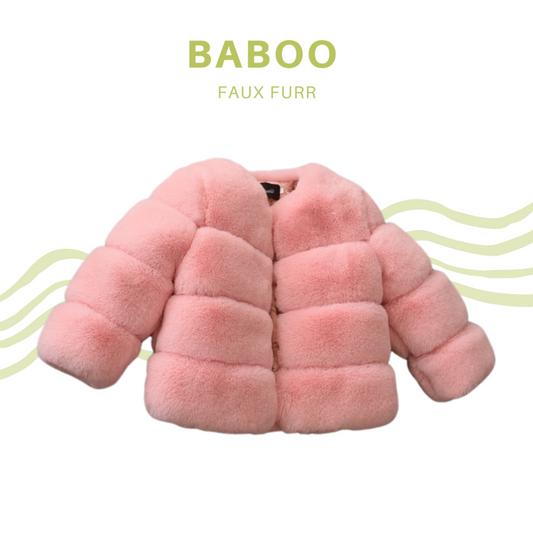 Faux Furr Shortcoat Roze
