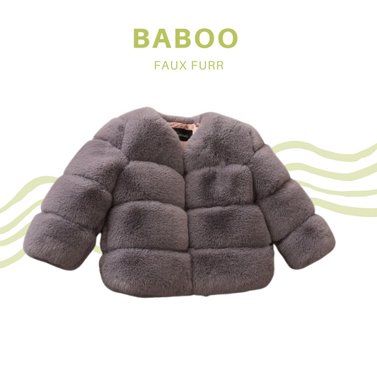 Faux Furr Shortcoat Grijs