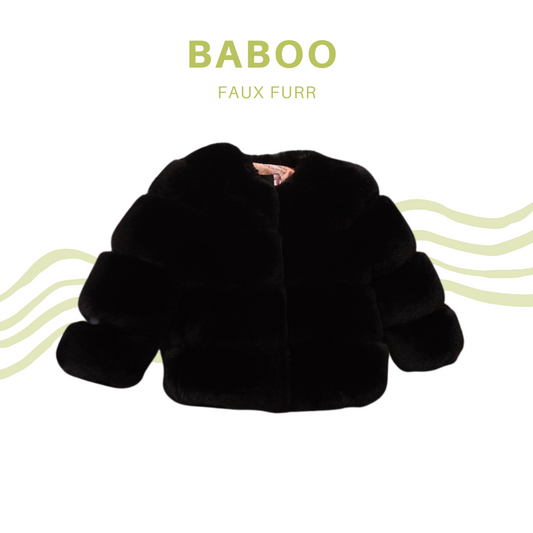 Faux Furr Shortcoat Zwart