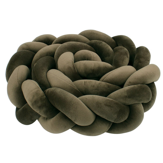 Kristal Fluweel Bedomranding | Khaki Groene Bumper | Babyboogaloo
